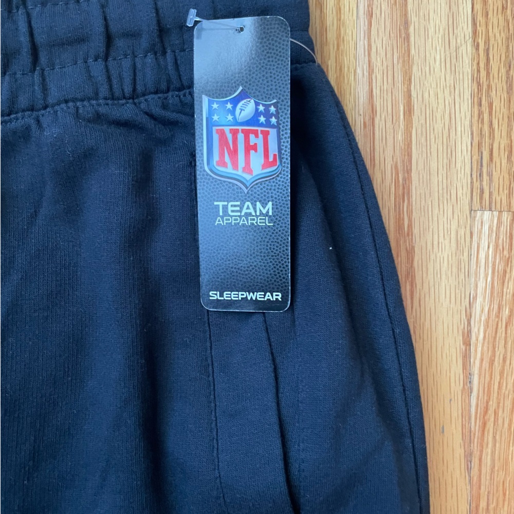 NWT! NFL Black Carolina Panthers Fleece Lined Sleepwear Pants - Picture 3 of 8